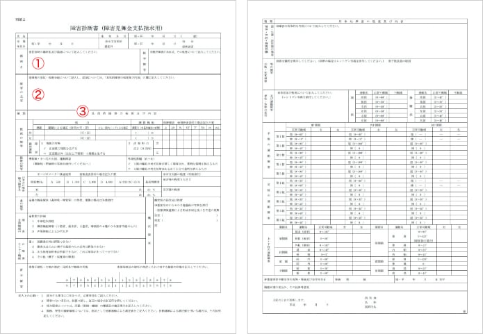 学校事故後遺障害診断書